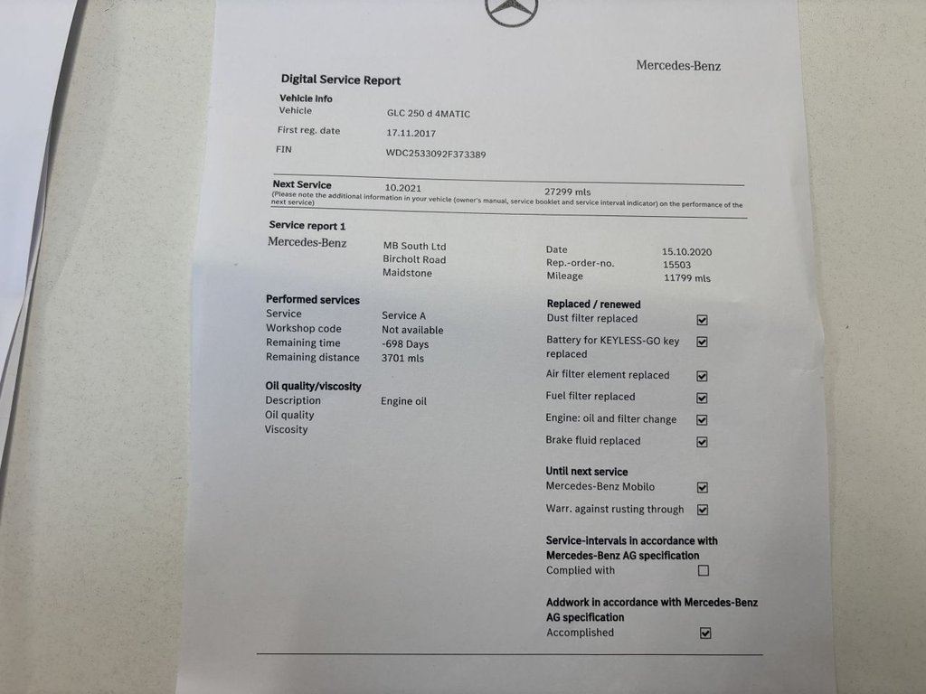 Used Mercedes-Benz GLC 2017 for sale - 78002460: Photo 30