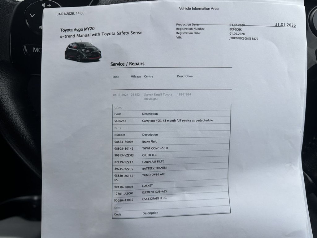 Used Toyota AYGO 2020 for sale - 77600135: Photo 22