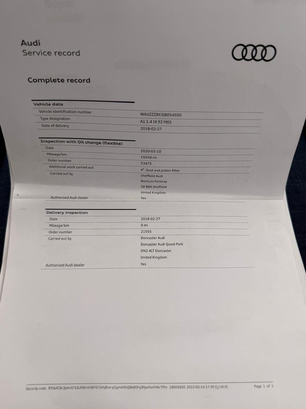 Used Audi A1 2018 for sale - 76985885: Photo 24