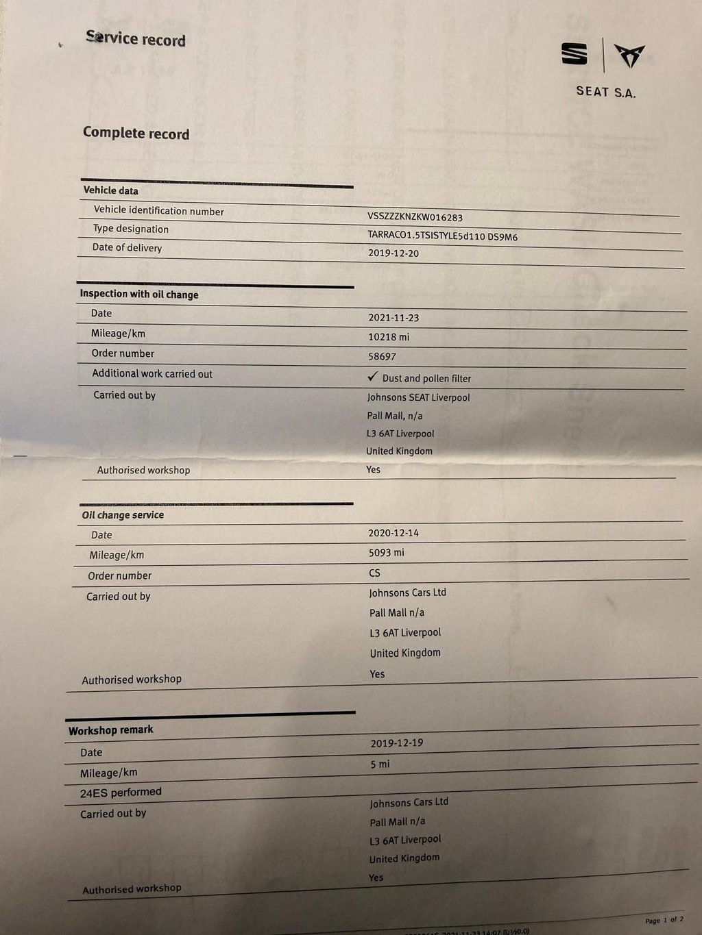 Used SEAT Tarraco 2019 for sale - 76797800: Photo 27