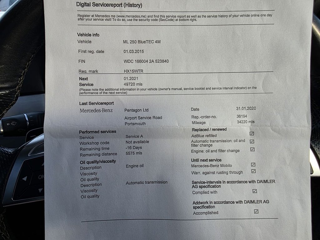 Used Mercedes-Benz M Class 2015 for sale - 77733969: Photo 29