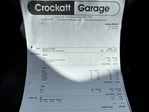 Used Vauxhall Combo 2020 for sale - 76245105: Photo 22