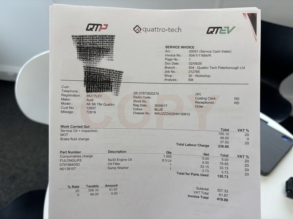 Used Audi S6 Saloon 2017 for sale - 77608565: Photo 30