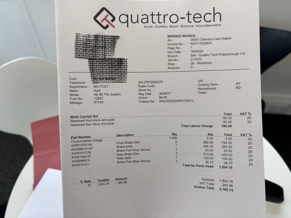 Used Audi S6 Saloon 2017 for sale - 77608565: Photo 34