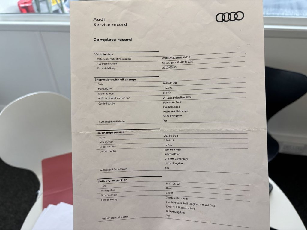 Used Audi S6 Saloon 2017 for sale - 77608565: Photo 44