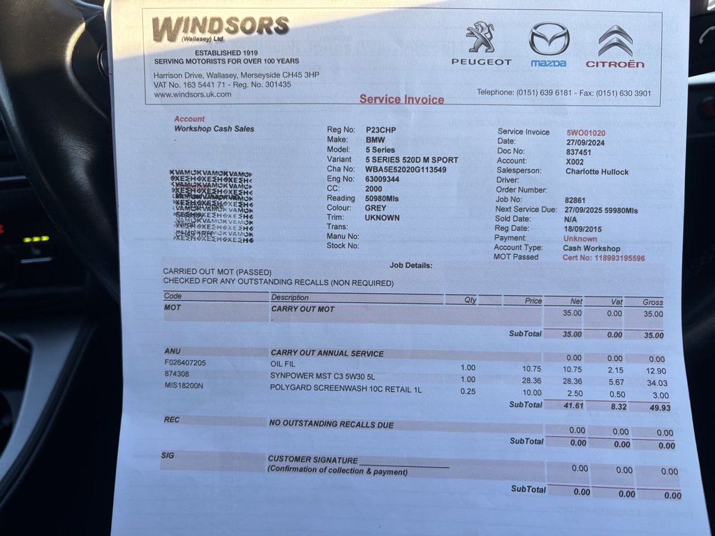 Used BMW 5 Series 2015 for sale - 77539581: Photo 25