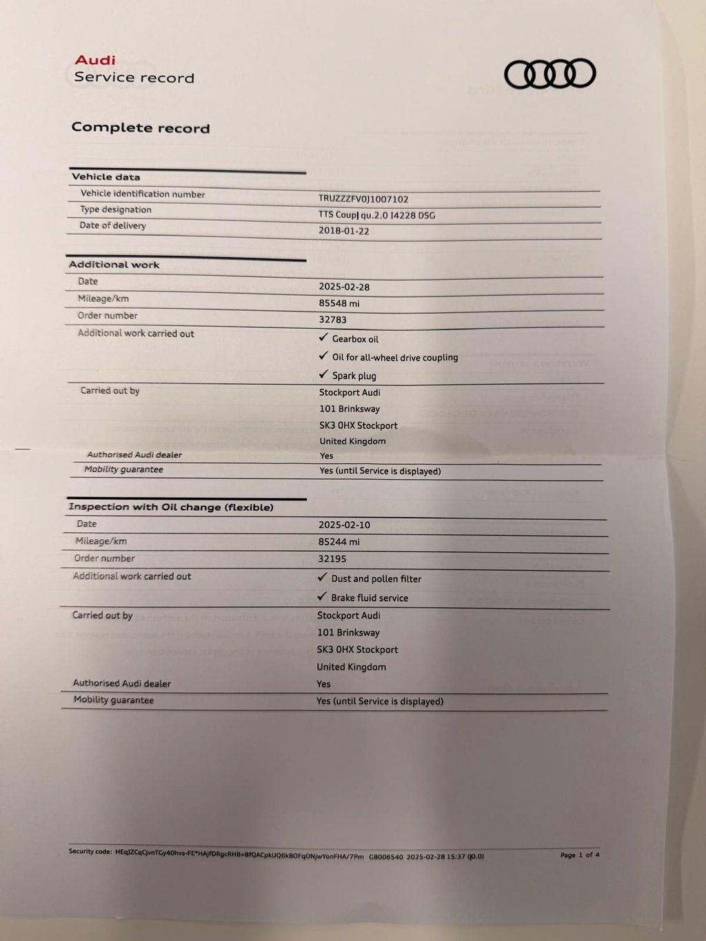 Used Audi TTS 2018 for sale - 77287787: Photo 26