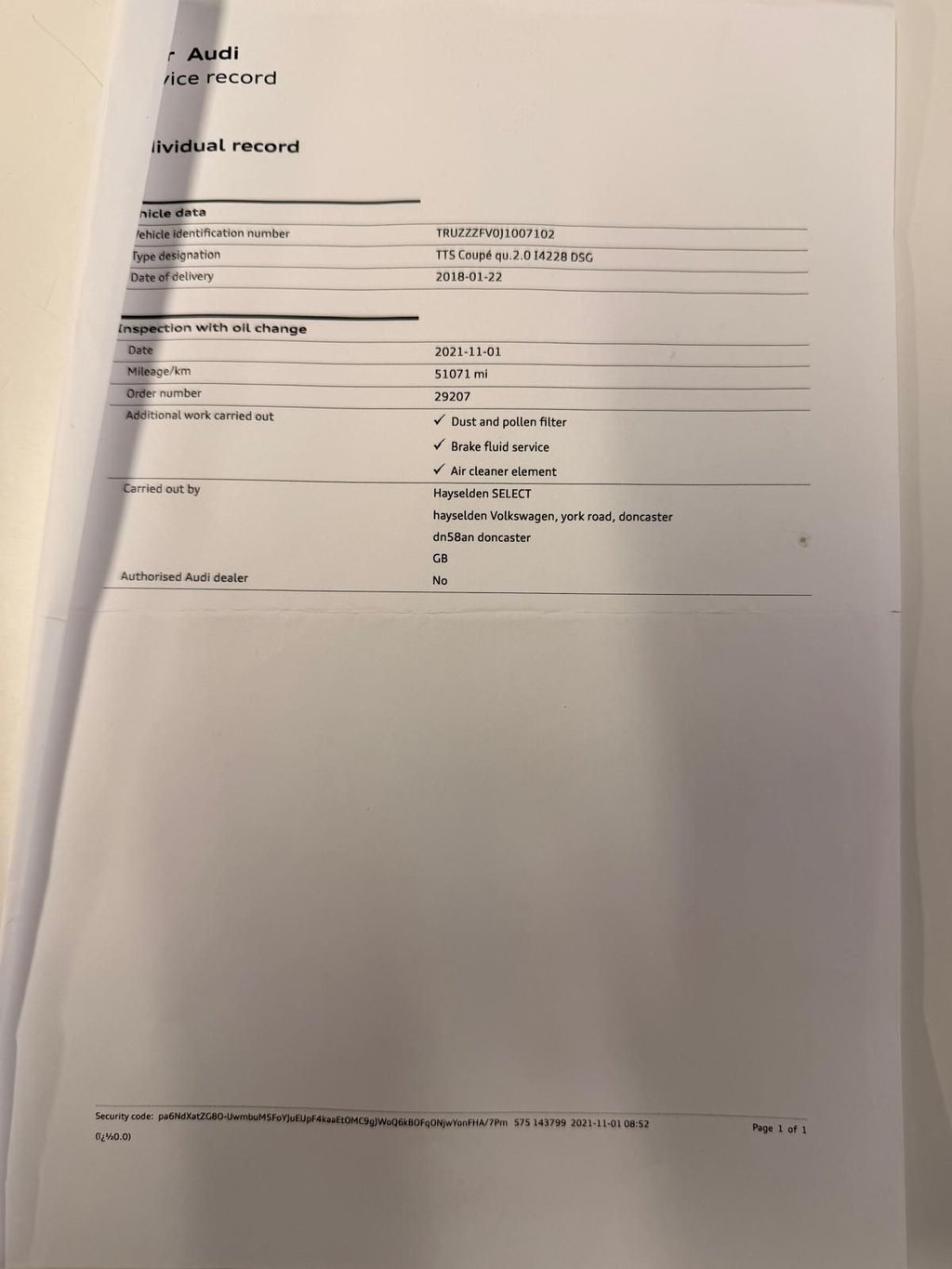 Used Audi TTS 2018 for sale - 77287787: Photo 27