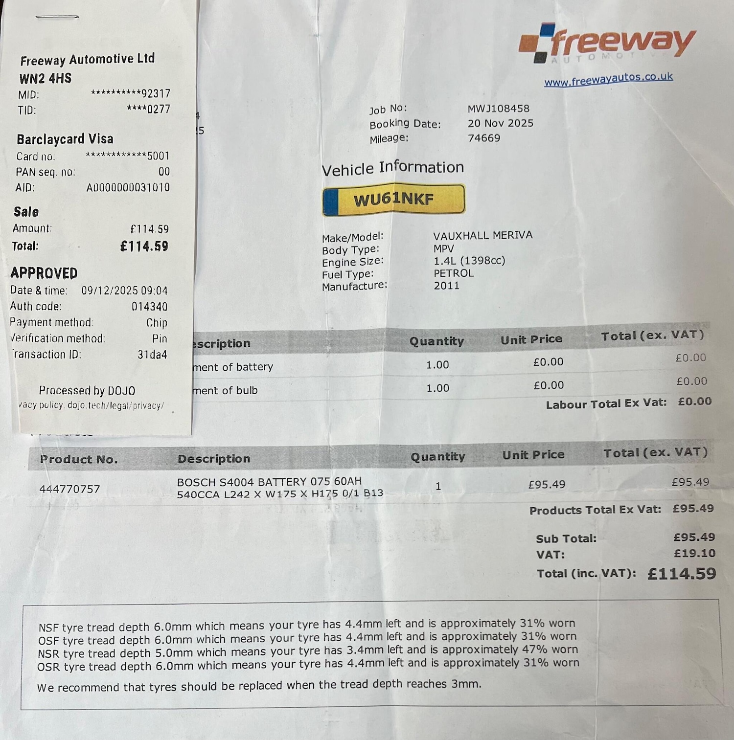 Used Vauxhall Meriva 2011 for sale - 77087822: Photo 26