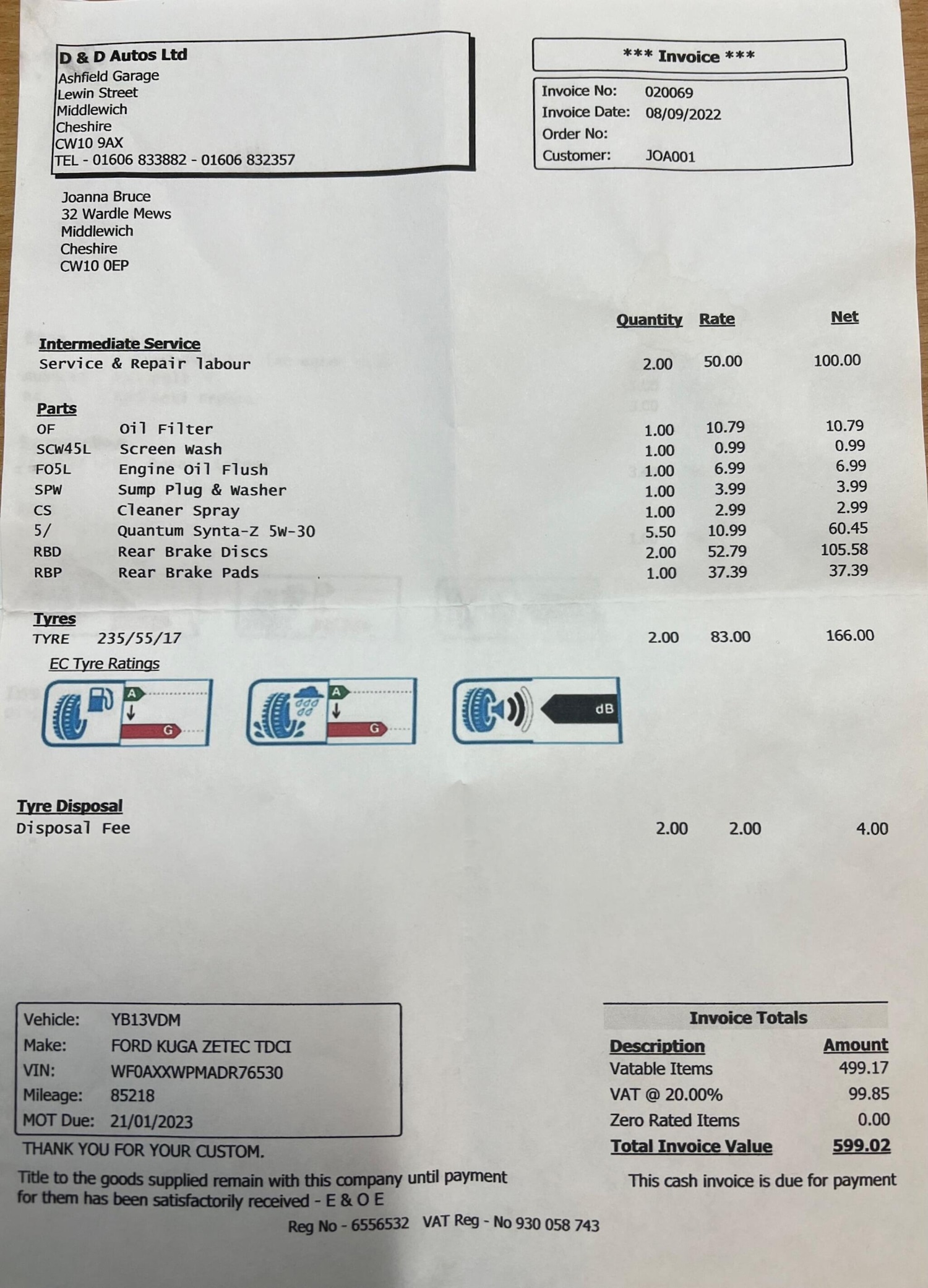 Used Ford Kuga 2013 for sale - 77087819: Photo 34