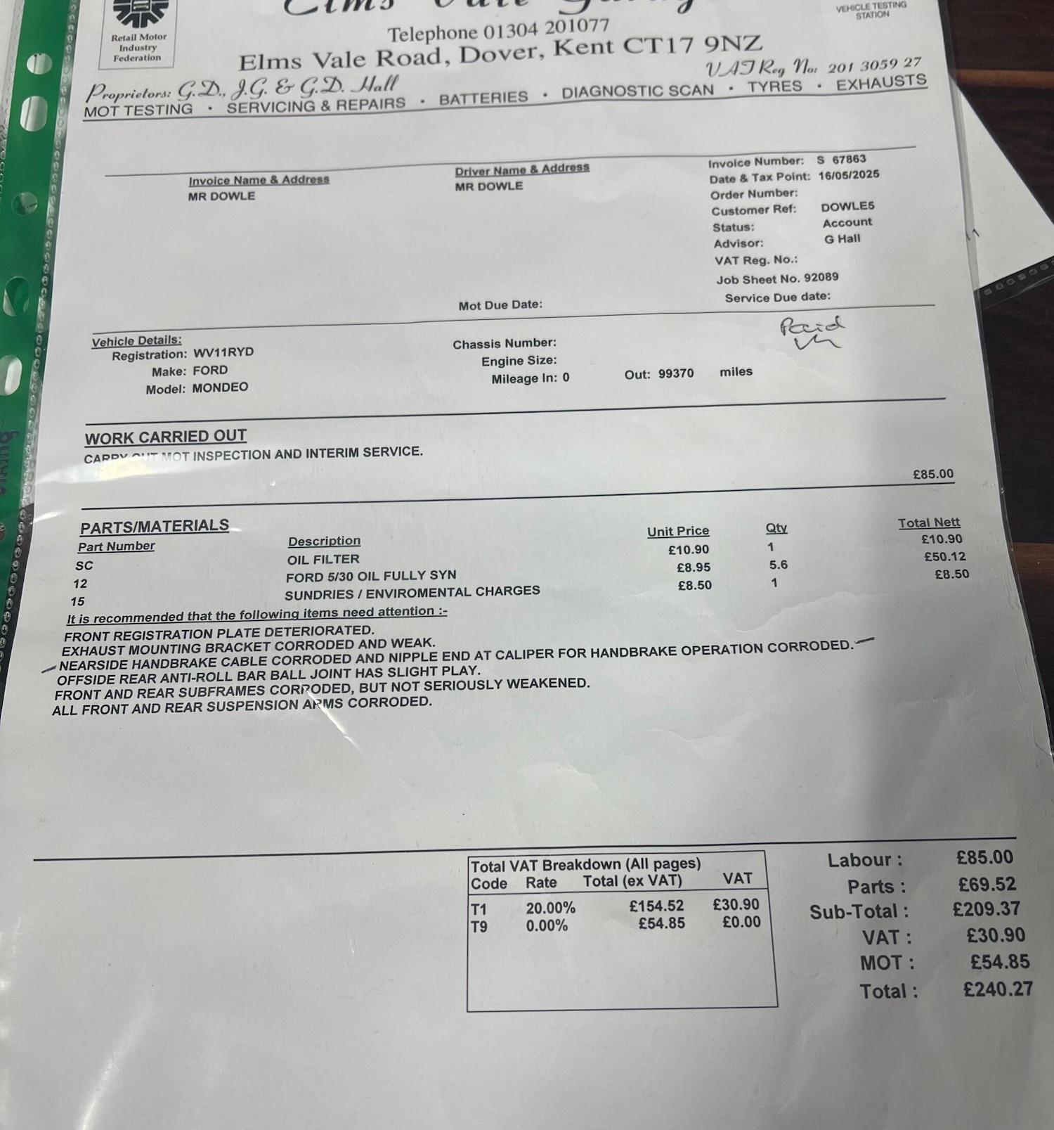 Used Ford Mondeo 2011 for sale - 77087824: Photo 2