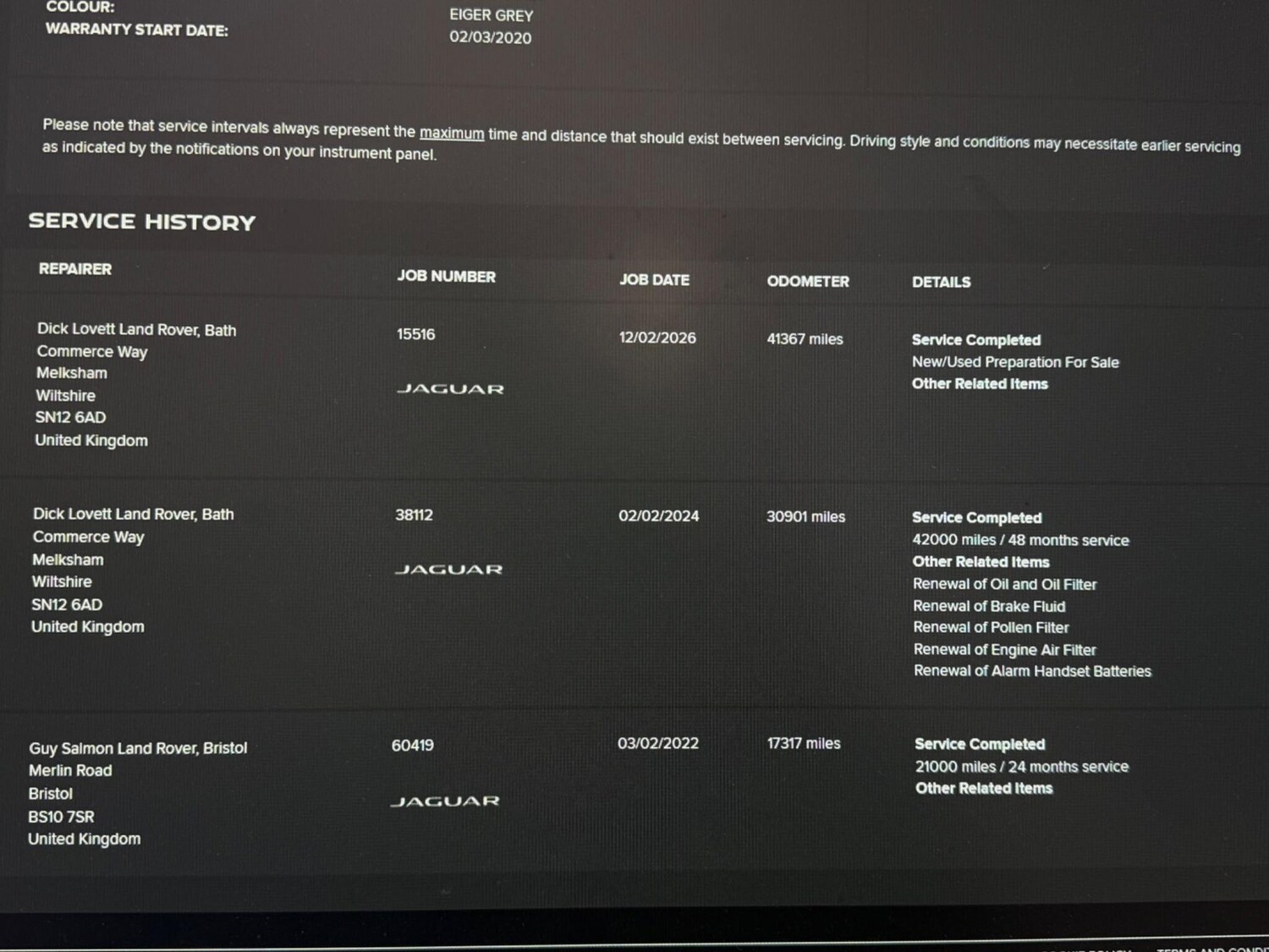 Used Jaguar F-Pace 2020 for sale - 77574949: Photo 32