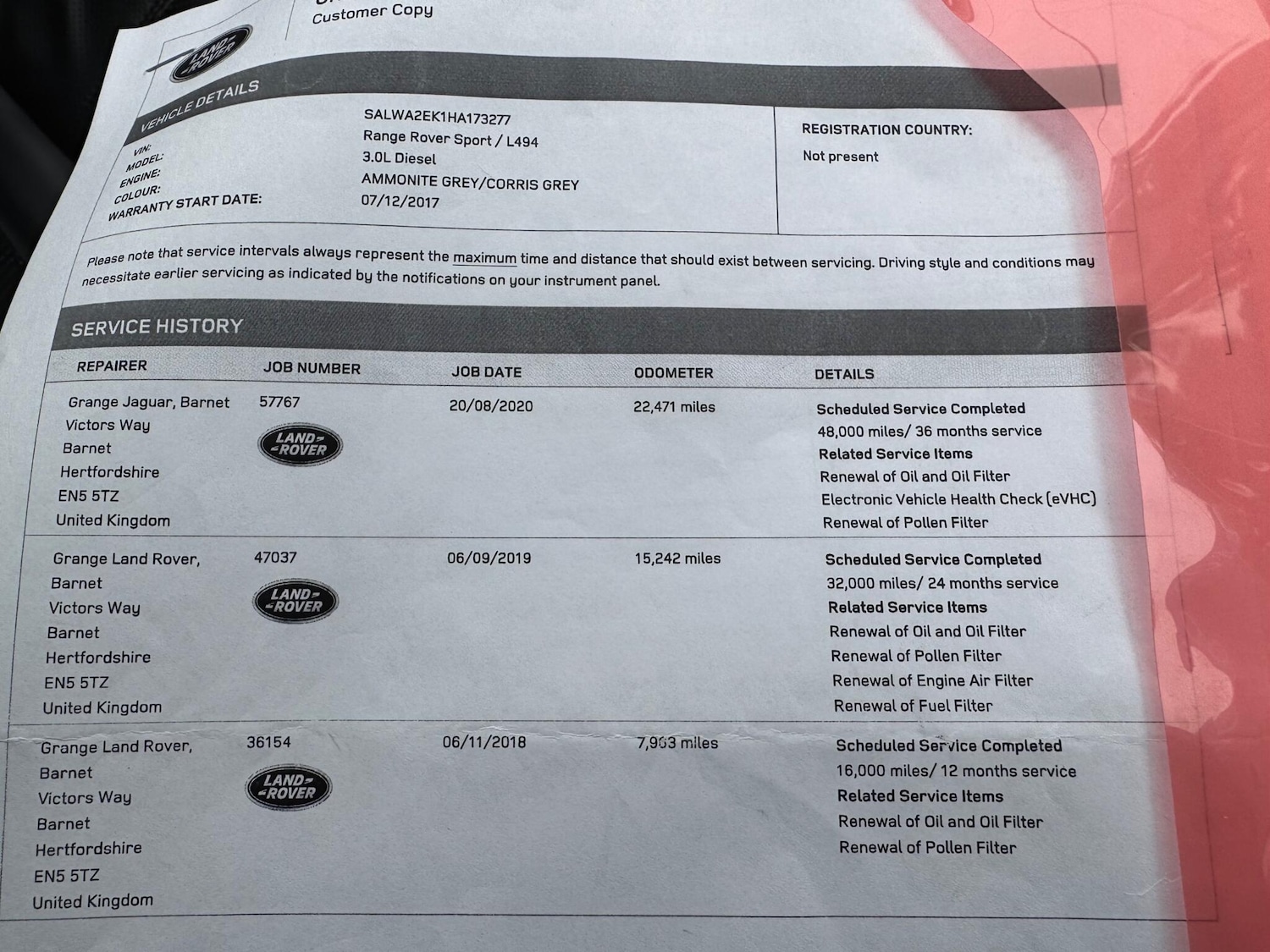 Used Land Rover Range Rover Sport 2017 for sale - 76990501: Photo 27