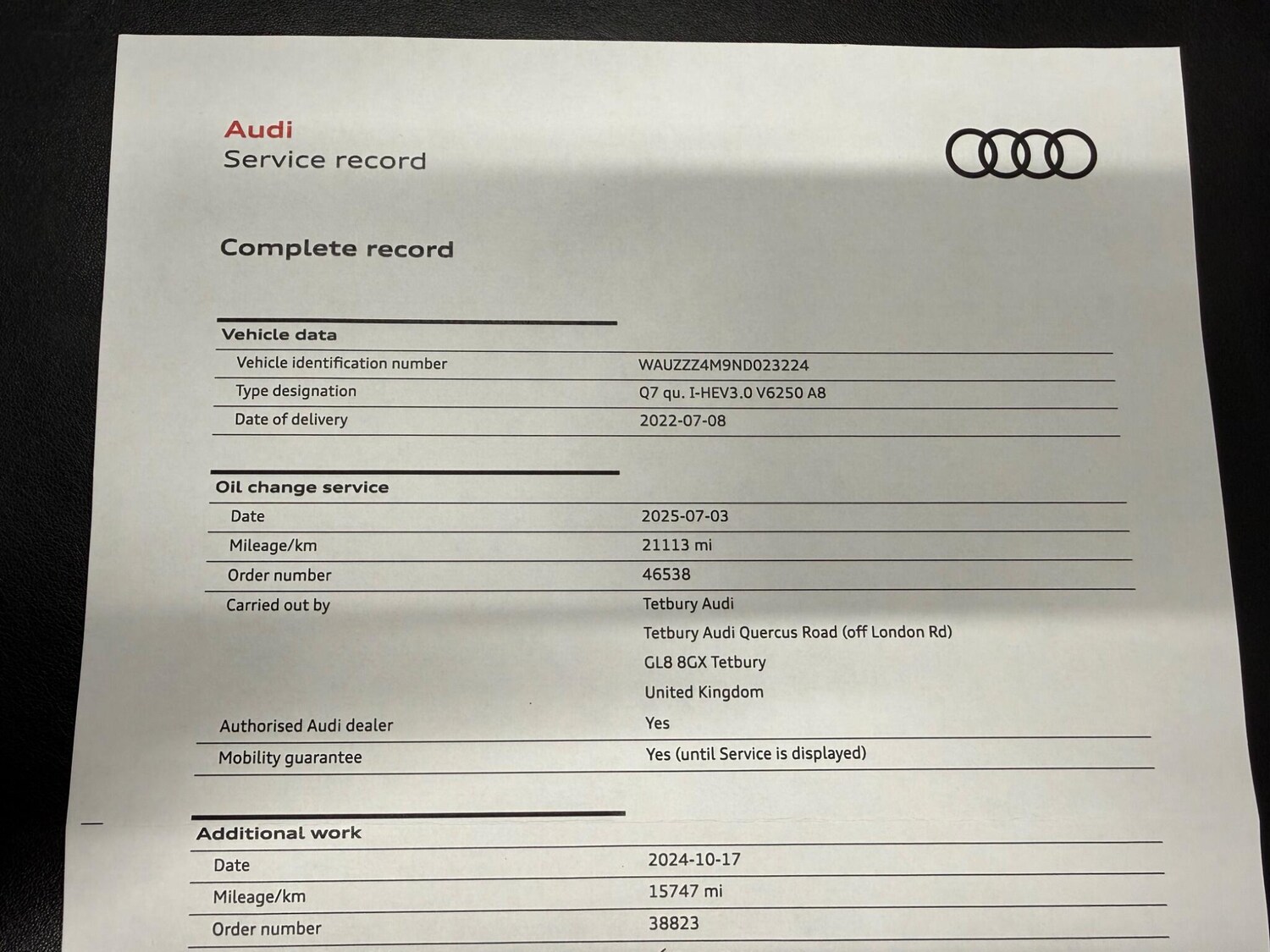Used Audi Q7 for sale - 77495901: Photo 27