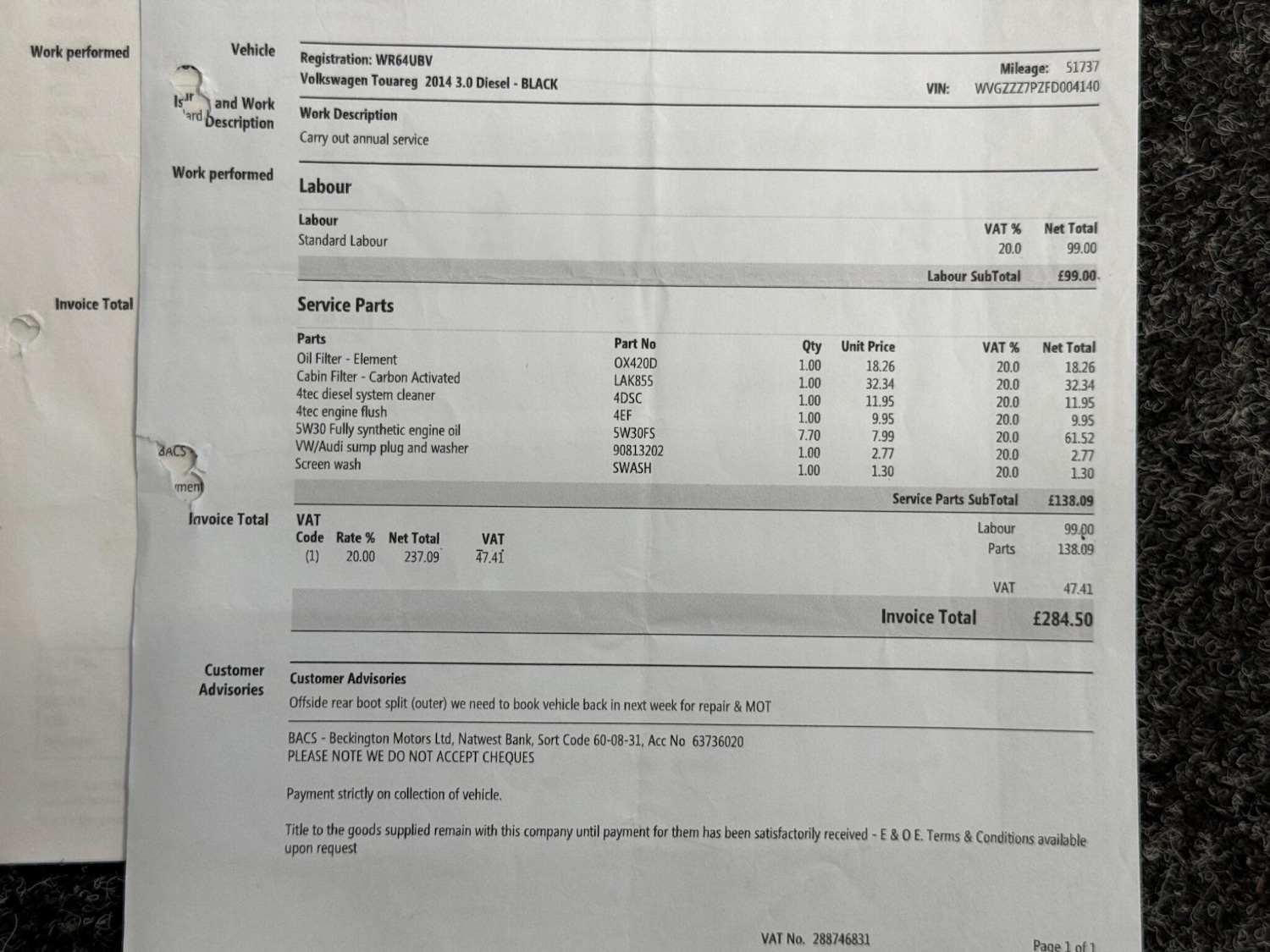 Used Volkswagen Touareg 2014 for sale - 77291057: Photo 36