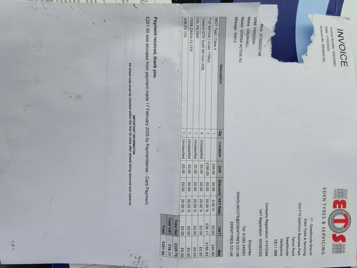 Used Vauxhall Corsa 2012 for sale - 76836431: Photo 38