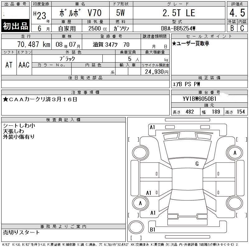 Used Volvo V70 for sale - 77939413: Photo 6