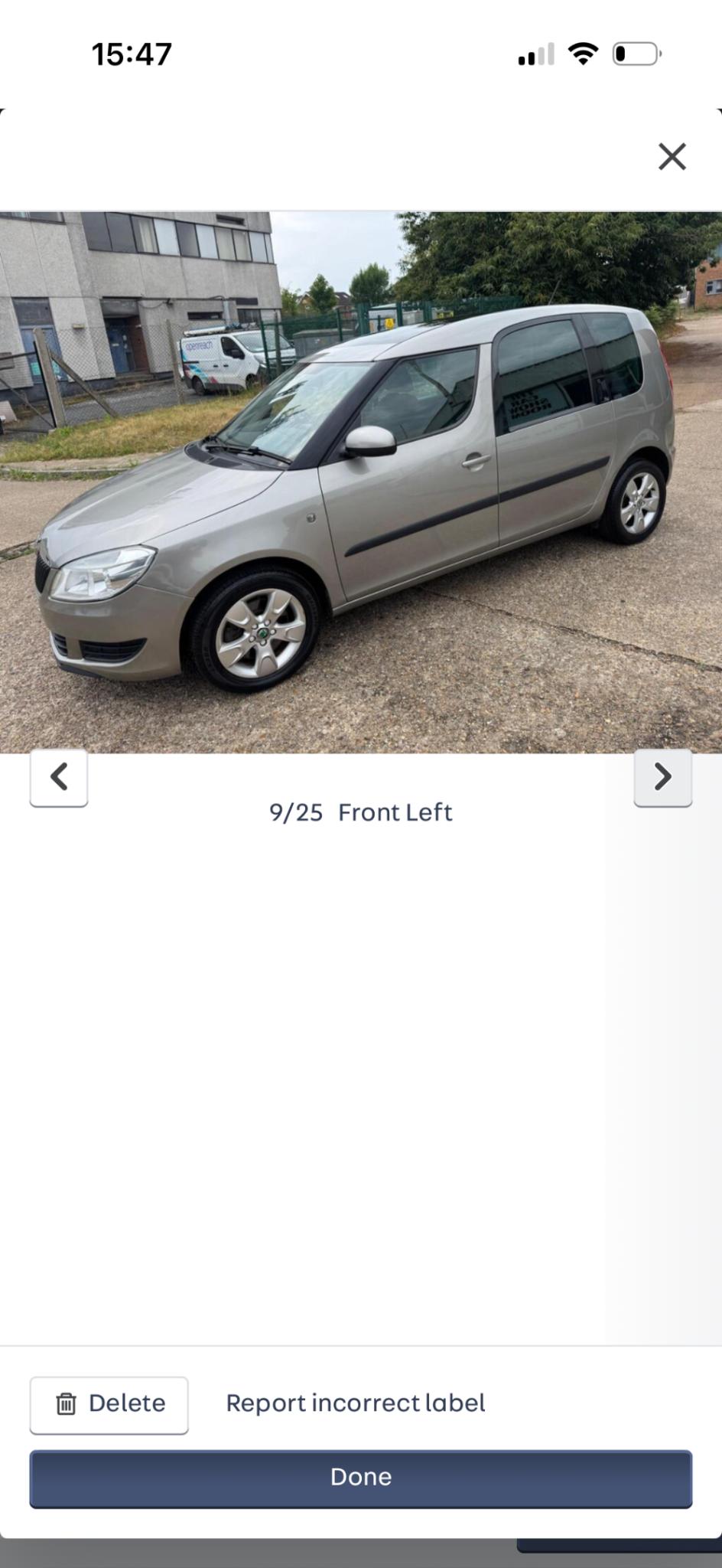 Used Skoda Roomster 2011 for sale - 77459731: Photo 4