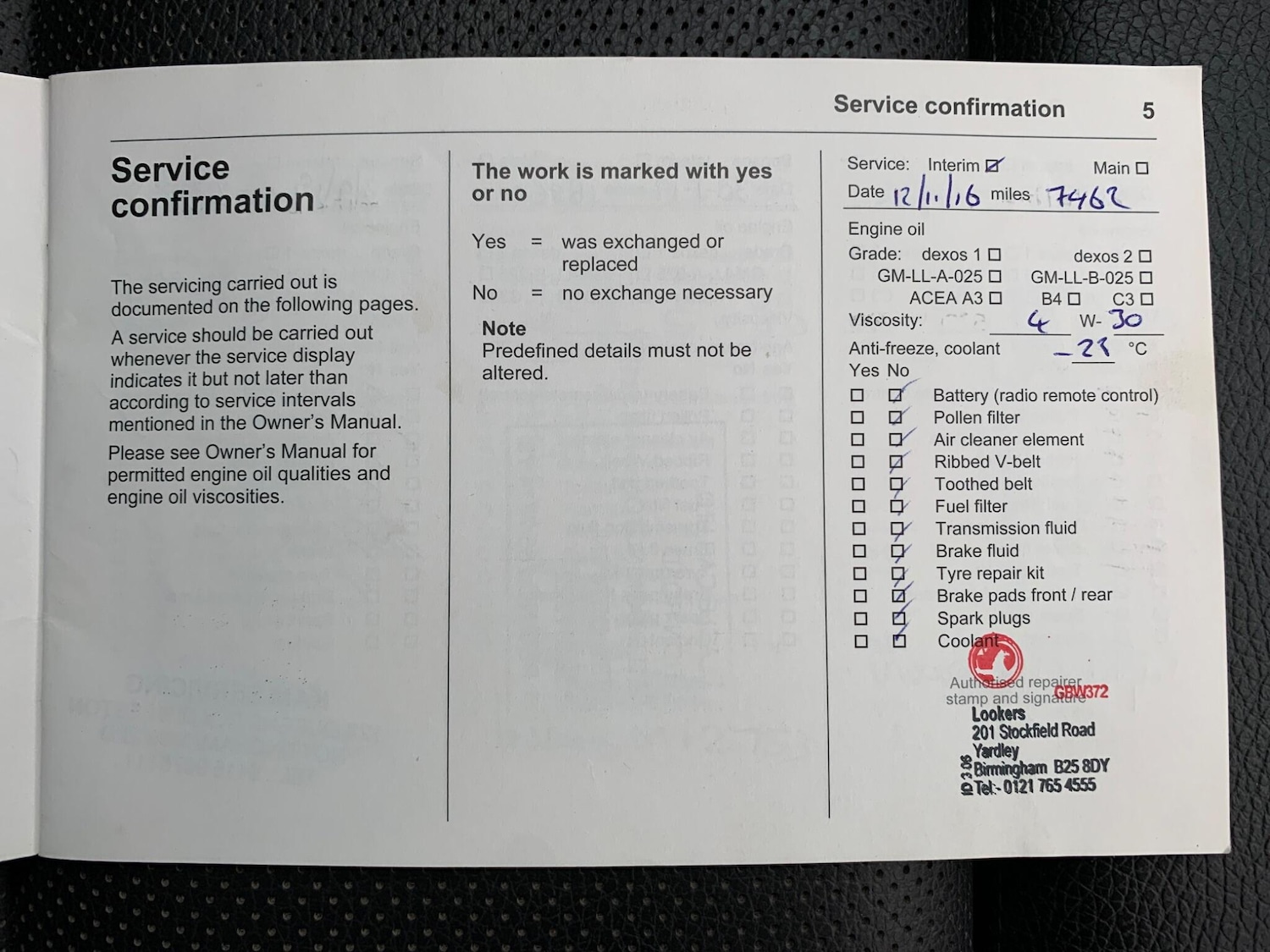 Used Vauxhall Zafira 2015 for sale - 77808106: Photo 59