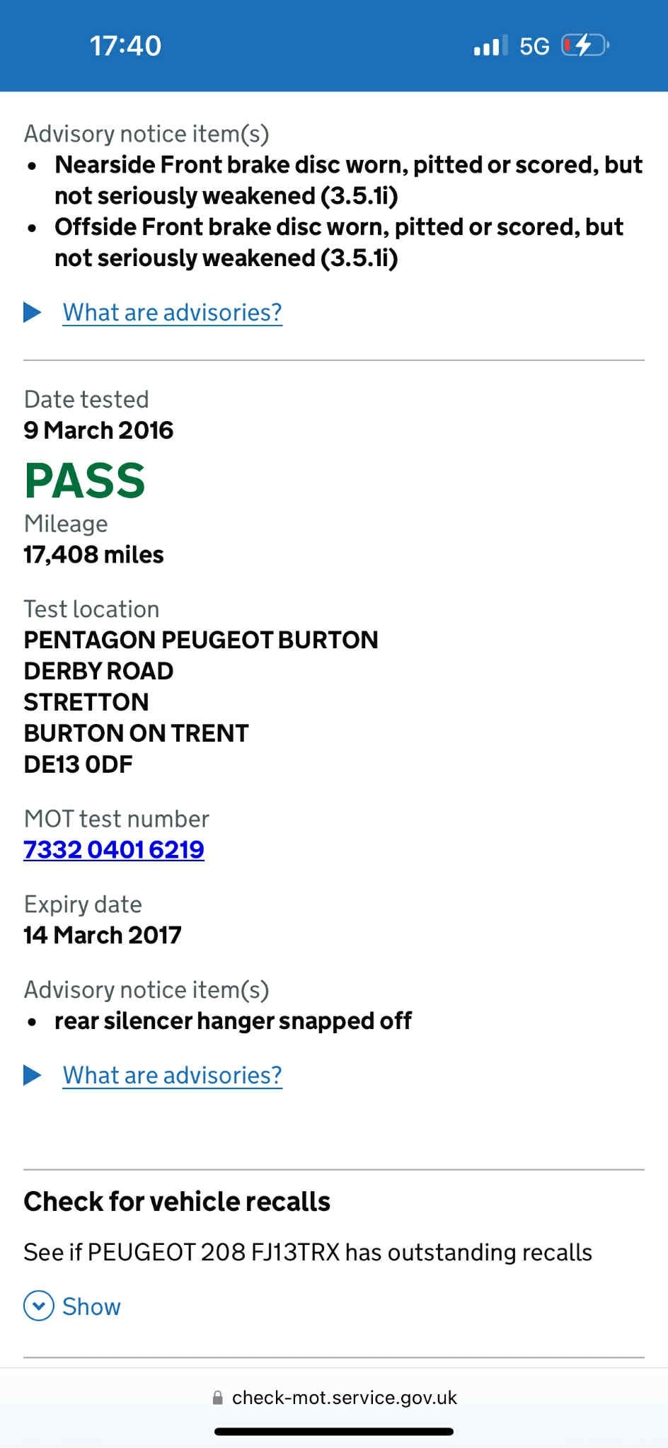 Used Peugeot 208 2013 for sale - 76387553: Photo 21