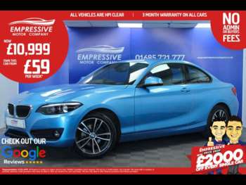 2018 (18) - 1.5 218i Sport Coupe 2dr Petrol Manual Euro 6 (s/s) (136 ps)