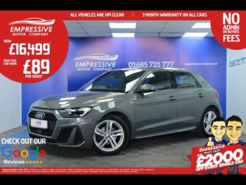 2019 (19) - 1.0 TFSI 30 S line Sportback 5dr Petrol S Tronic Euro 6 (s/s) (116 ps)