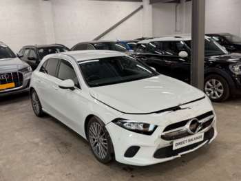 2023 (23) - 2023 23 REG MERCEDES A180 1.3 Sport Executive 5dr Auto White Cat N salvage
