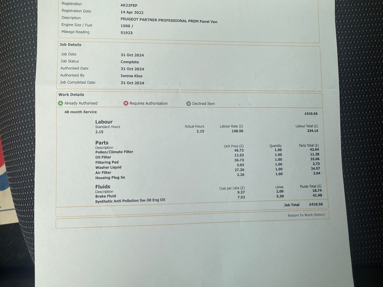 Used Peugeot Partner 2022 for sale - 76649635: Photo 19