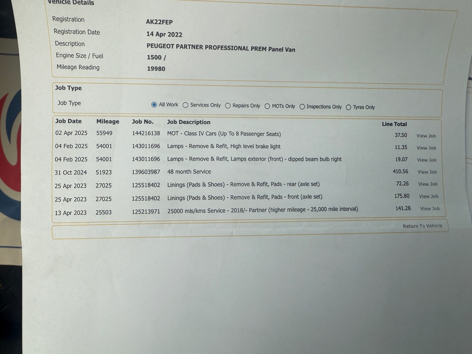 Used Peugeot Partner 2022 for sale - 76649635: Photo 20