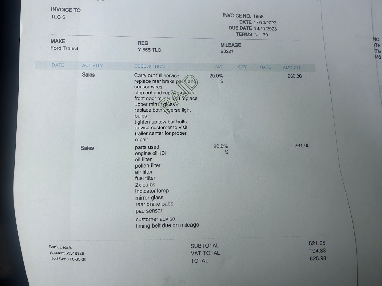 Used Ford Transit 2018 for sale - 77272549: Photo 34