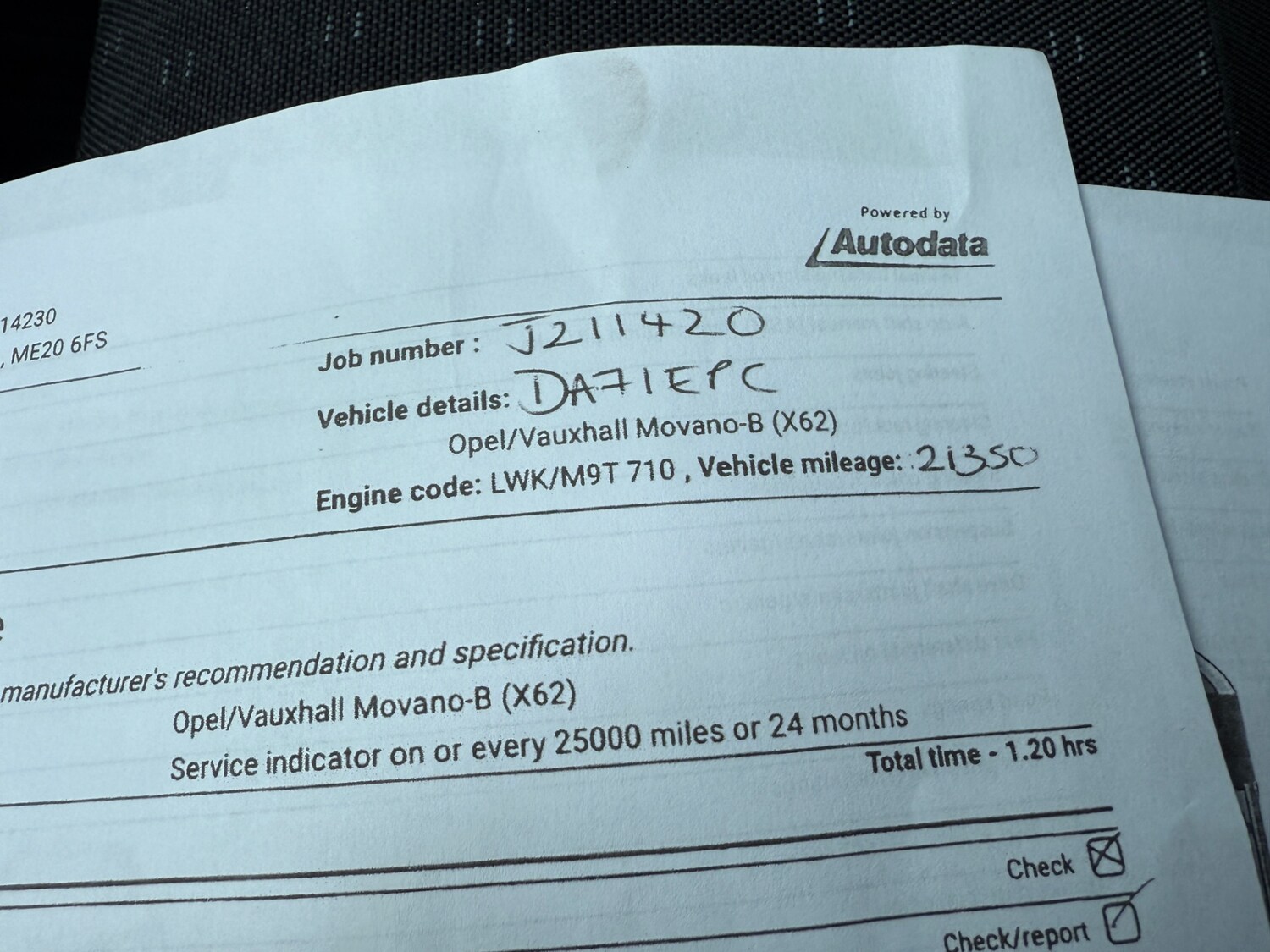 Vehicle 20