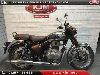 Used Royal Enfield CLASSIC 350 E5 CHROME 2022 for sale - bike-77865880: Photo
