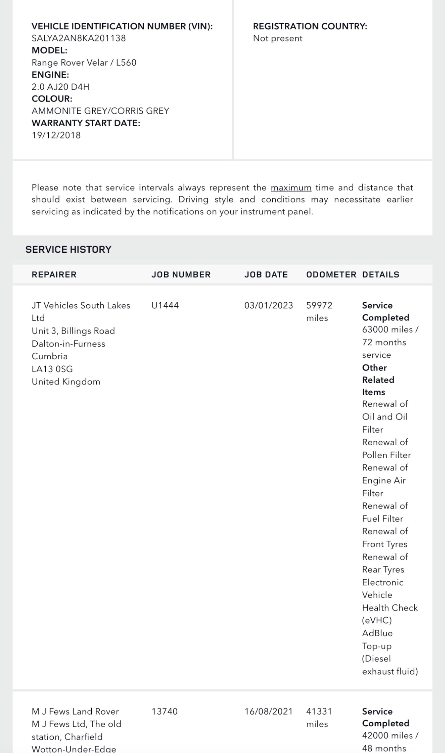 Used Land Rover Range Rover Velar 2018 for sale - 77440868: Photo 40