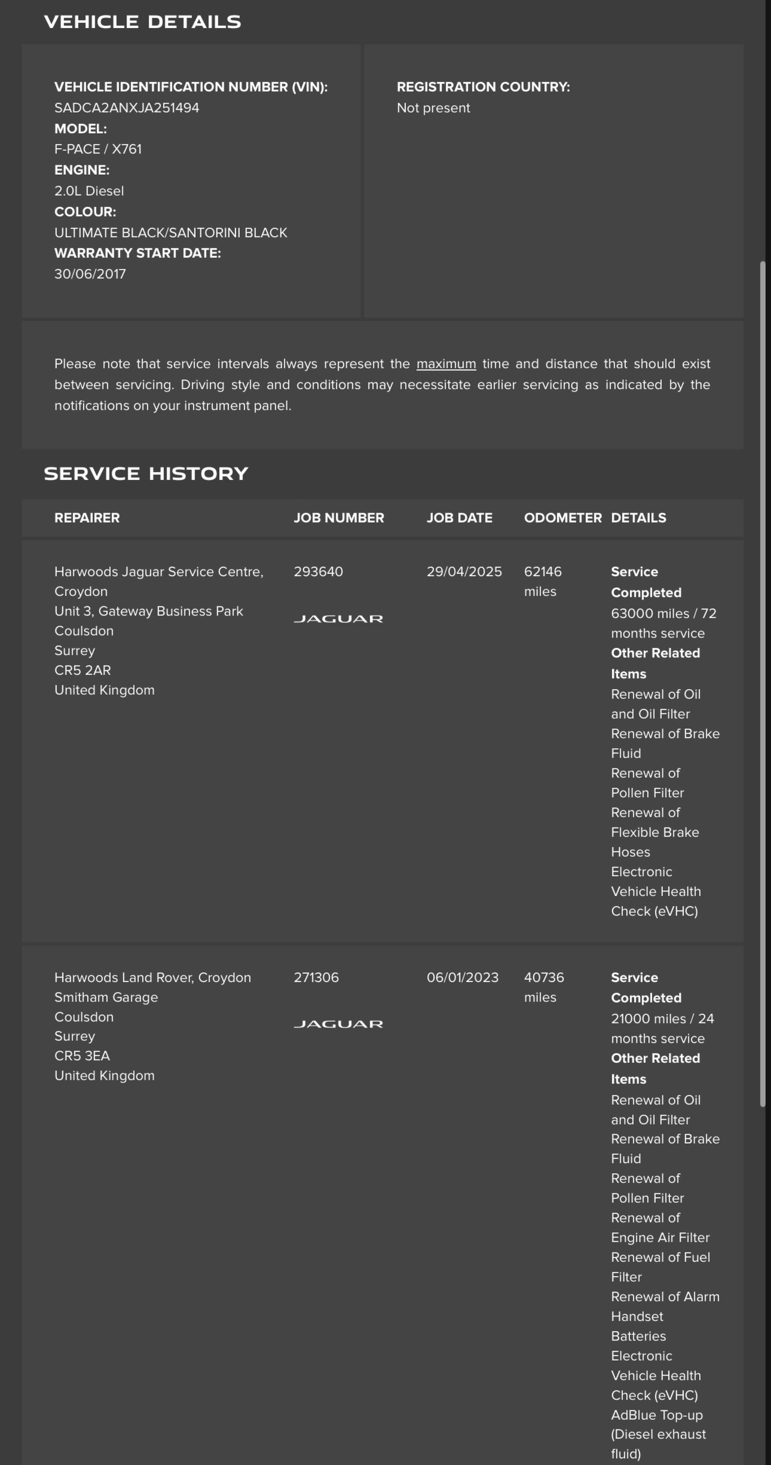 Used Jaguar F-Pace 2017 for sale - 77909342: Photo 33