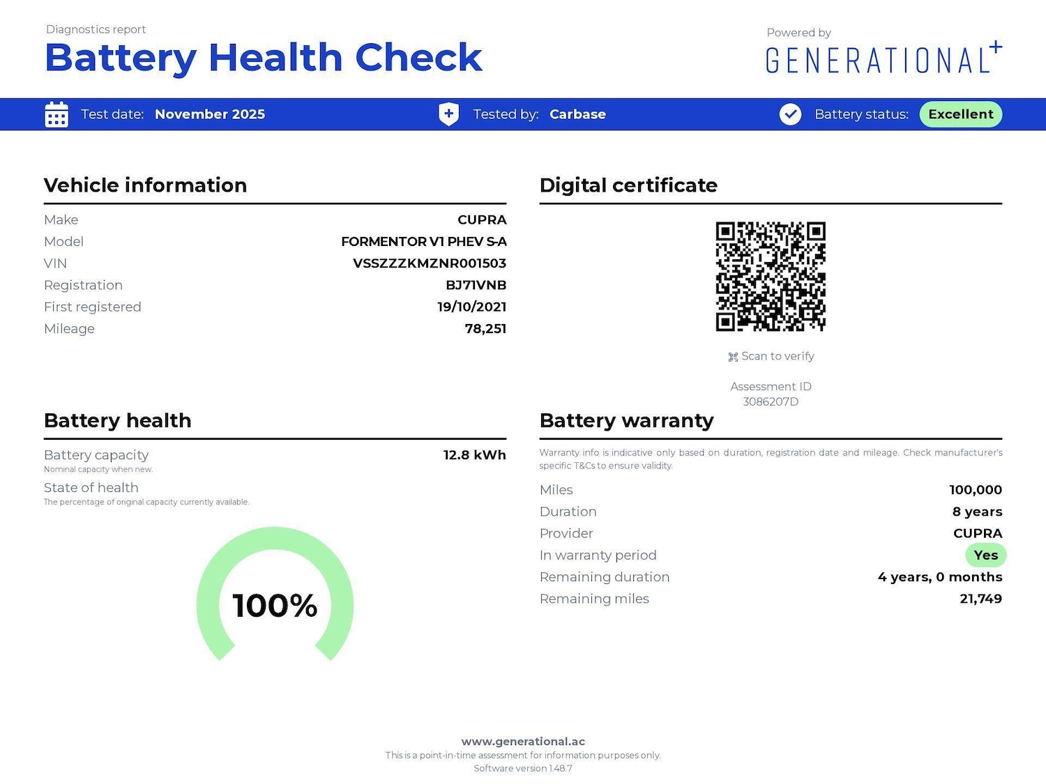 Used Cupra Formentor 2021 for sale - 77996497: Photo 4