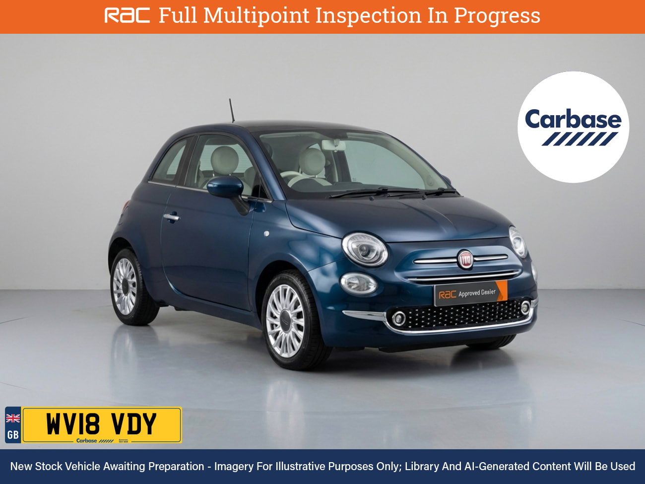 Used Fiat 500 2018 for sale - 77308835: Photo 1
