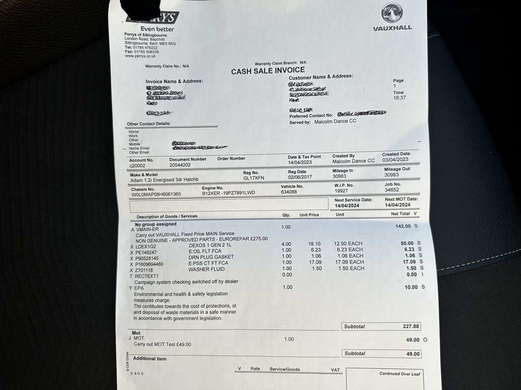 Used Vauxhall ADAM 2017 for sale - 76909711: Photo 23