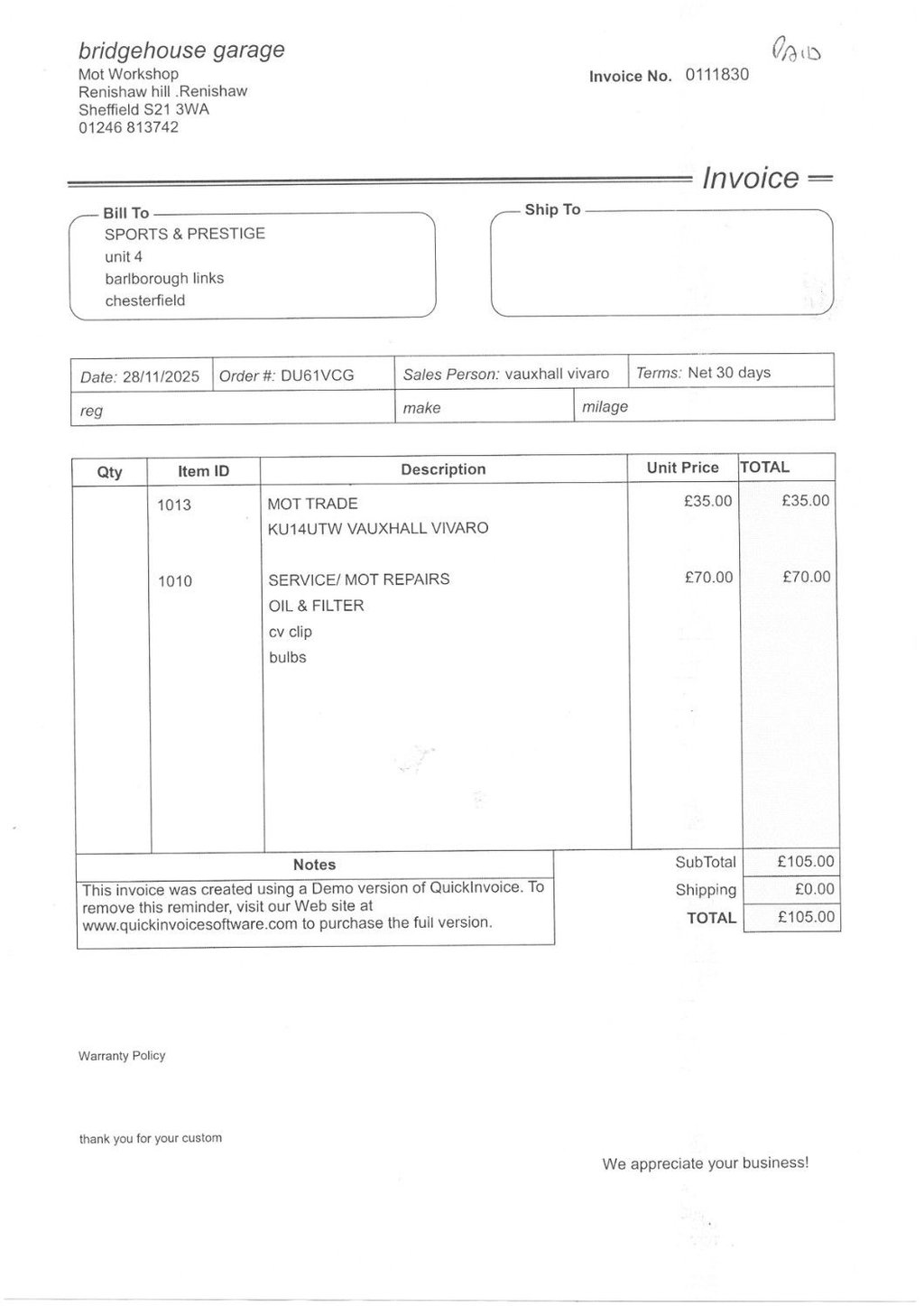 Used Vauxhall Vivaro 2014 for sale - 77383472: Photo 47