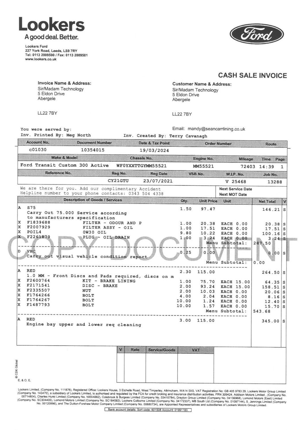 Used Ford Transit Custom 2021 for sale - 76303630: Photo 50