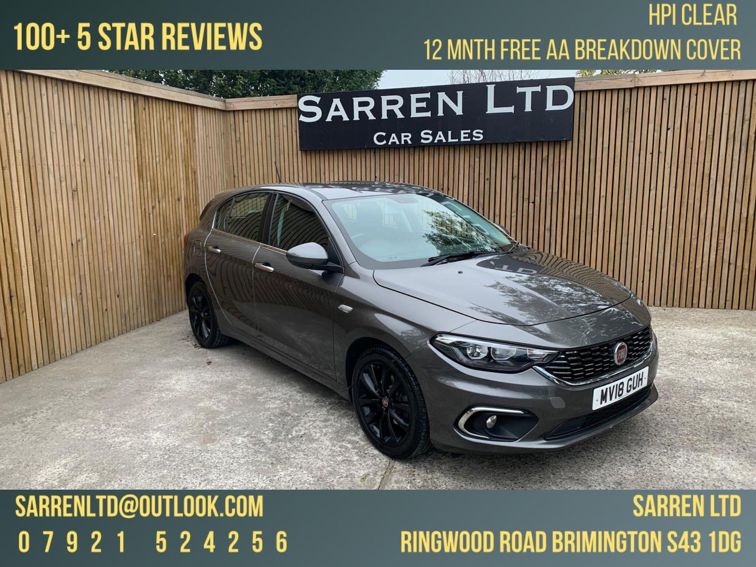 Used Fiat Tipo 2018 for sale - 76296058: Photo 1