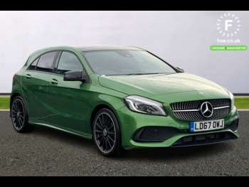 mercedes green car