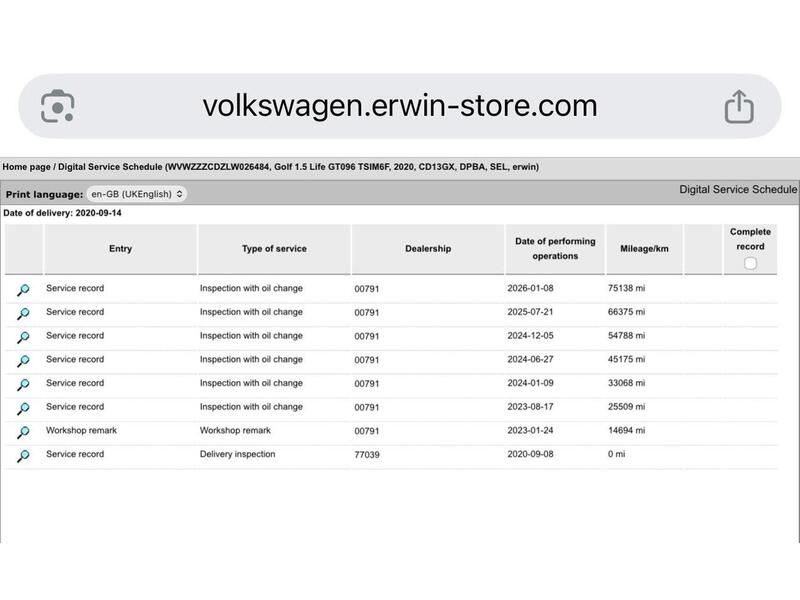 Used Volkswagen Golf 2020 for sale - 77609589: Photo 26
