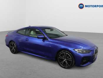 BMW, 4 Series 2021 (21) 2.0 430I M SPORT 2d 242 BHP IN BLUE (PORTIMAO BLUE) WITH 22,536 MILES AND A 2-Door