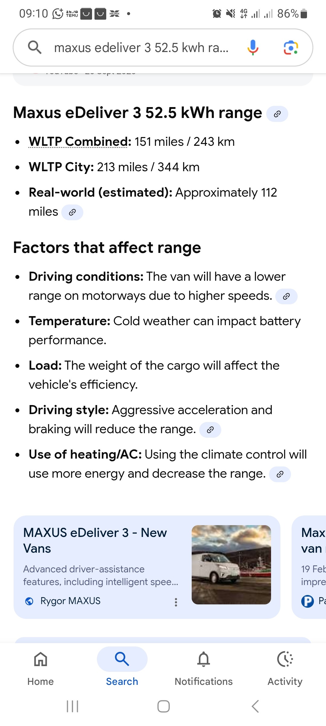 Used Maxus eDeliver 3 2022 for sale - 76304568: Photo 11