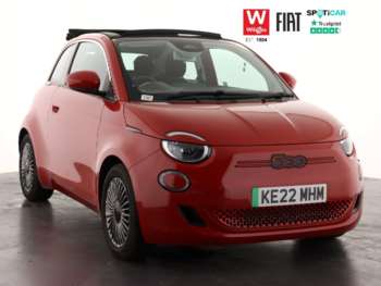 2022 (22) - 500 87kW Red 42kWh 2dr Auto Convertible