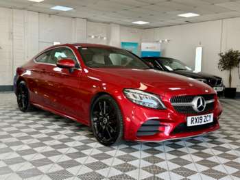 2019 - C 220 D AMG LINE + HYACINTH RED and PORCELAIN LEATHER + FINANCE ME + 2-Door