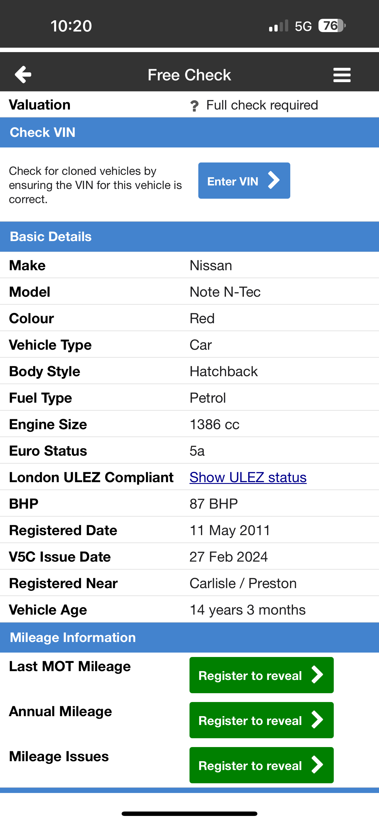 Vehicle 18
