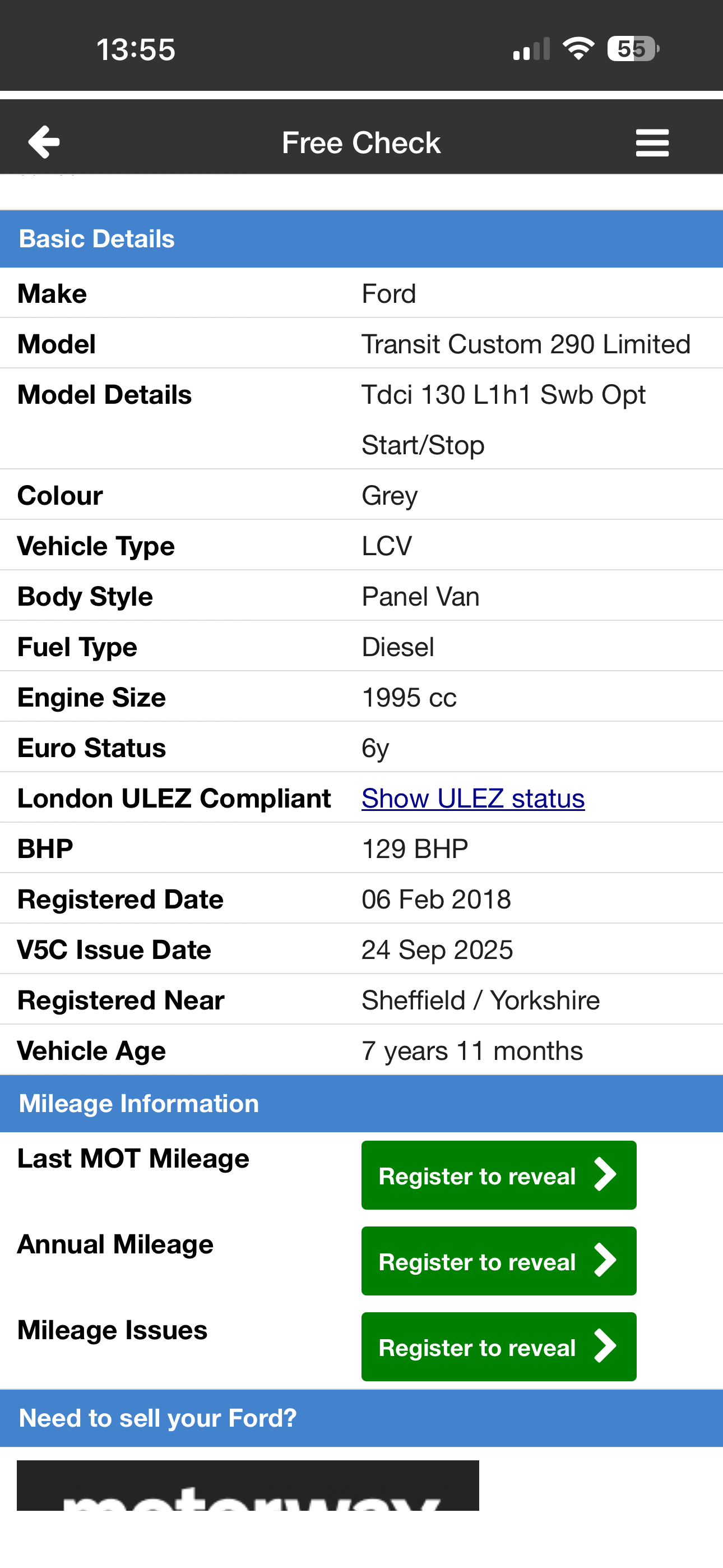 Used Ford Transit Custom 2018 for sale - 77240727: Photo 12