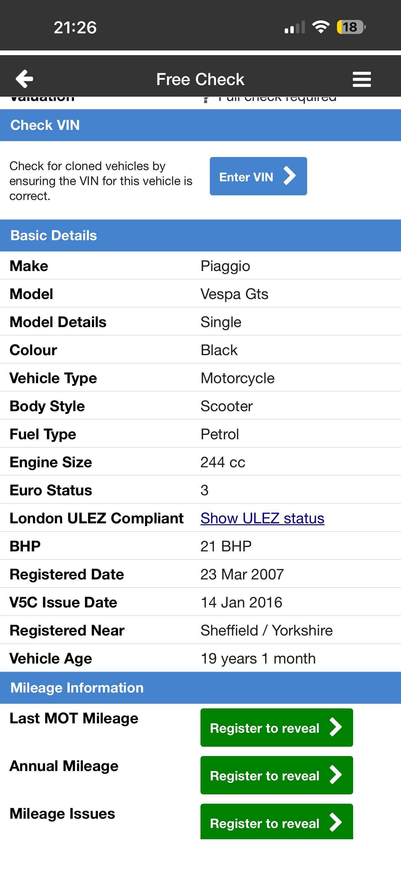 Used Piaggio VESPA 2007 for sale - 78428259: Photo 21