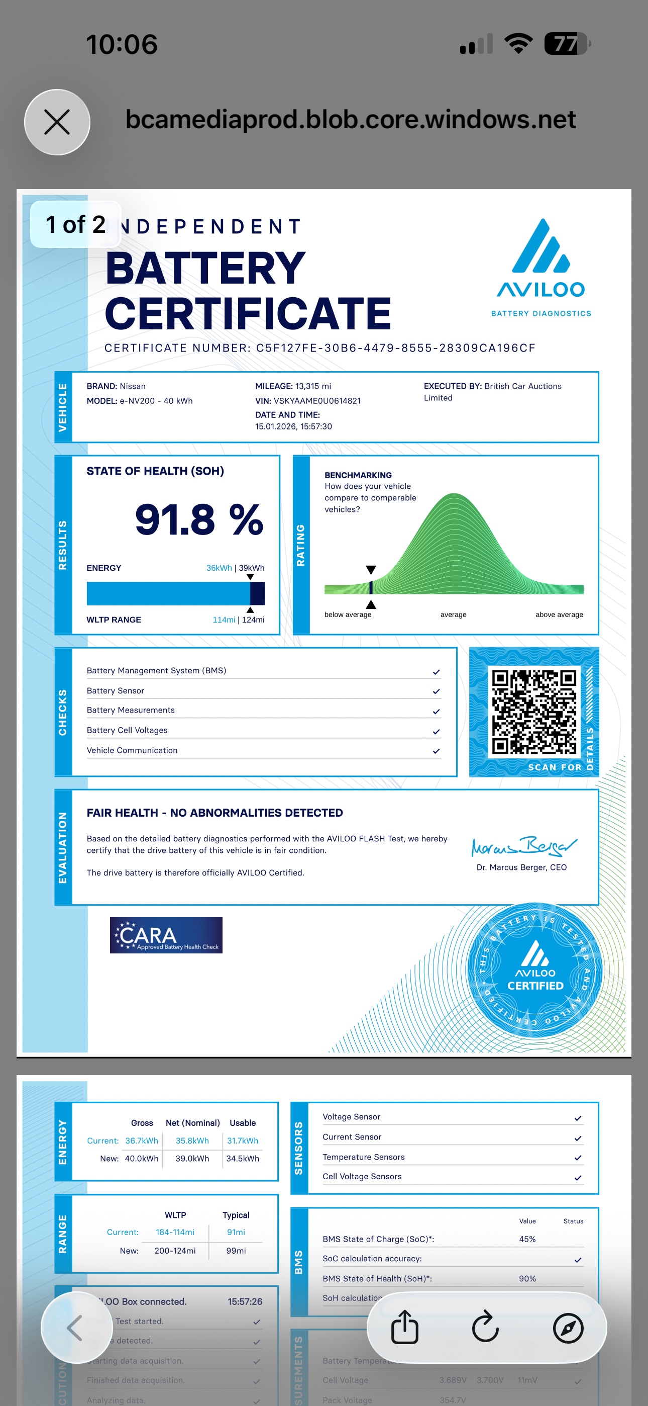 Used Nissan e-NV200 2019 for sale - 77445941: Photo 12